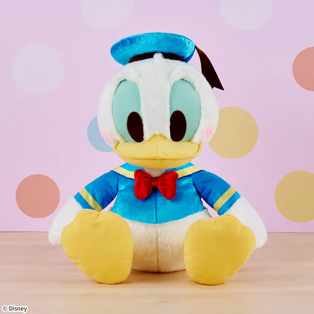 ドナルドダック赤いほっぺスーパーラージぬいぐるみシャイニーカラーVer.