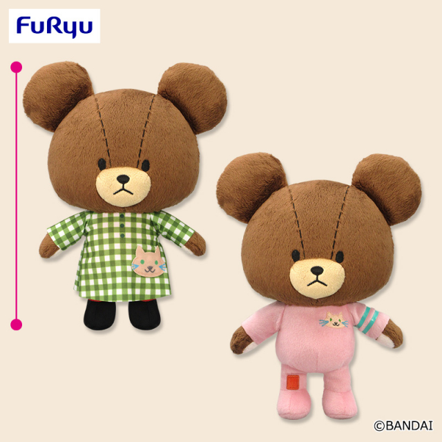 プラザアピア静岡プライズ｜くまのがっこう　ジャッキーとねこBIGぬいぐるみ