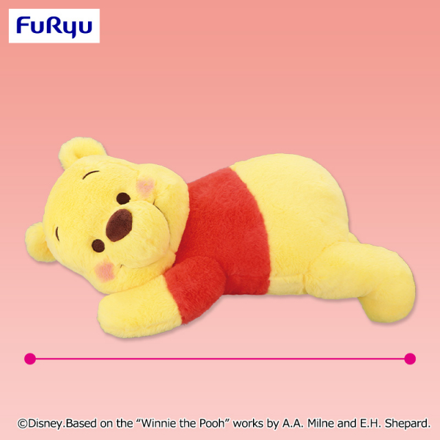 プラザアピア静岡プライズ｜くまのプーさん　横向きおねんね V-BIGぬいぐるみ
