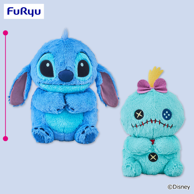 プラザアピア静岡プライズ｜ディズニー　スティッチ　ぽってりおすわり 超BIGぬいぐるみ