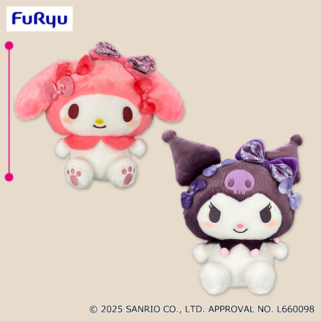 プラザアピア静岡プライズ｜マイメロディ・クロミ　リボンがいっぱいBIGぬいぐるみ