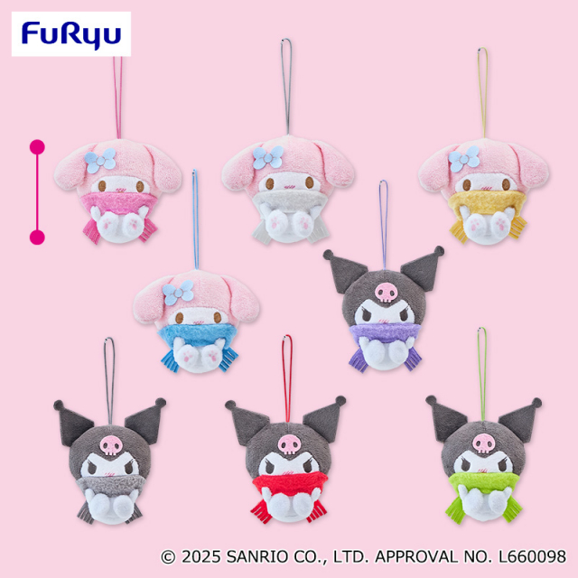 プラザアピア静岡プライズ｜マイメロディ・クロミ　大きなマフラーマスコット