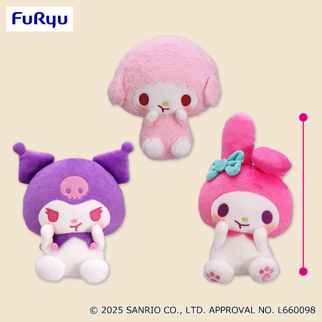 プラザアピア静岡プライズ｜マイメロディ・クロミ　むぎゅっとBIGぬいぐるみ