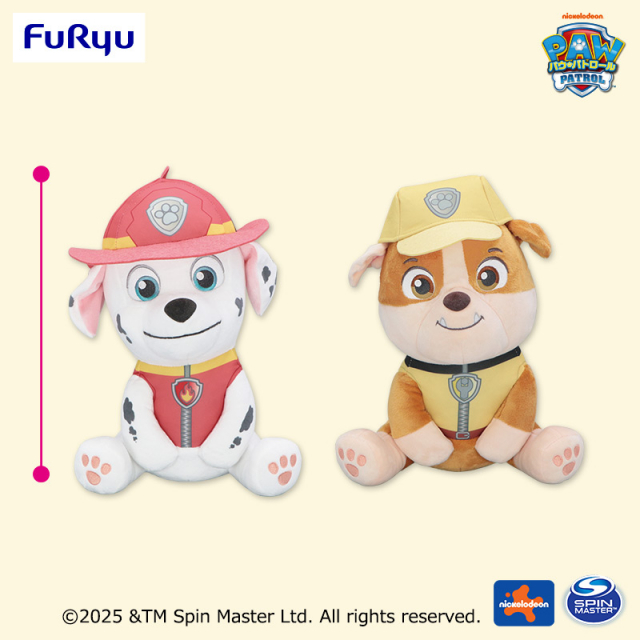 プラザアピア静岡プライズ｜パウ・パトロール　こてっとぺったん BIGぬいぐるみ～マーシャル・ラブル～