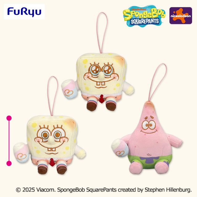 プラザアピア静岡プライズ｜スポンジ・ボブ　ましゅまるむマスコット