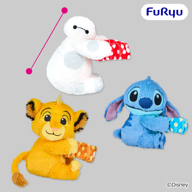 ディズニーキャラクター　ぬいぐるみシュシュバンド
