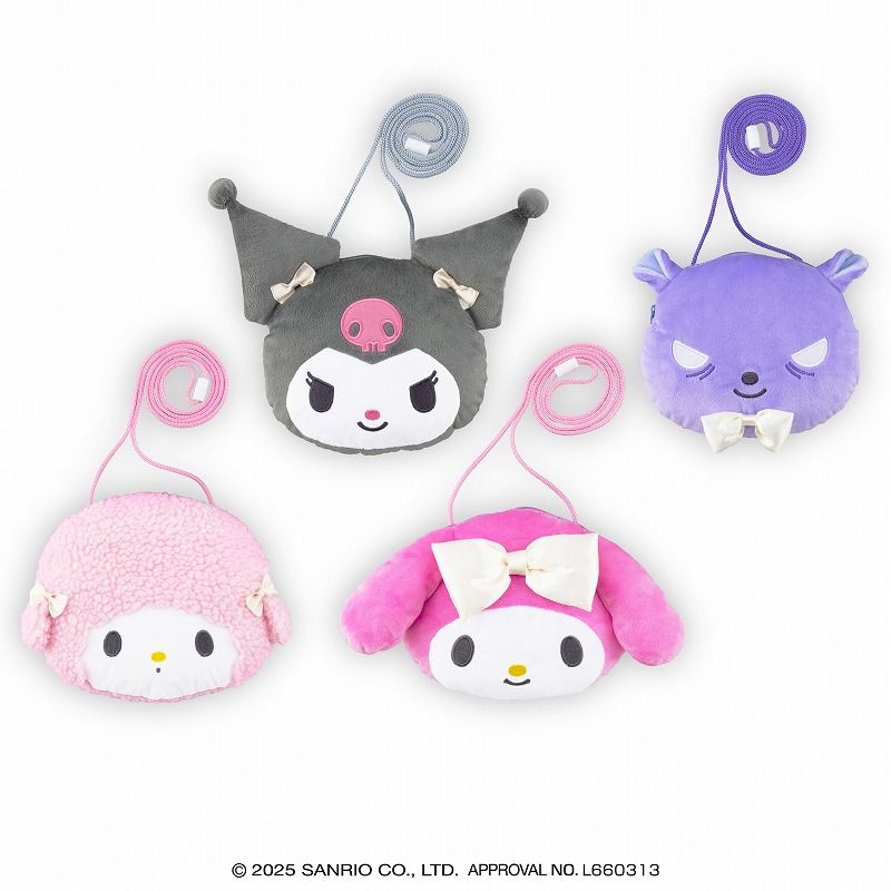 マイメロディ おそろリボンフェイスポシェット