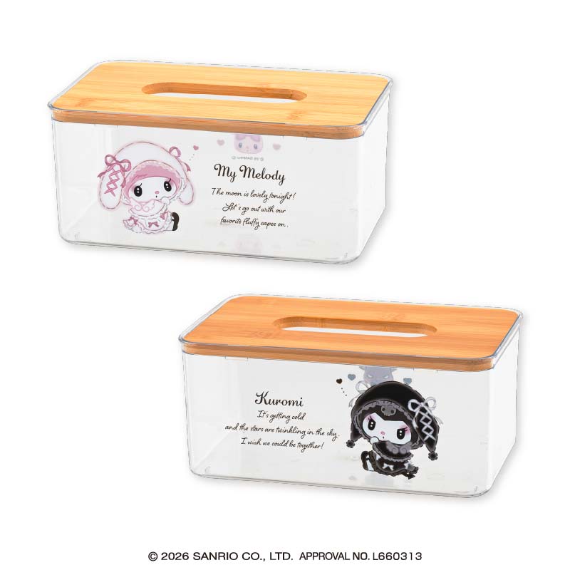 マイメロディ♡クロミ 月夜のメロクロクリアティッシュケース