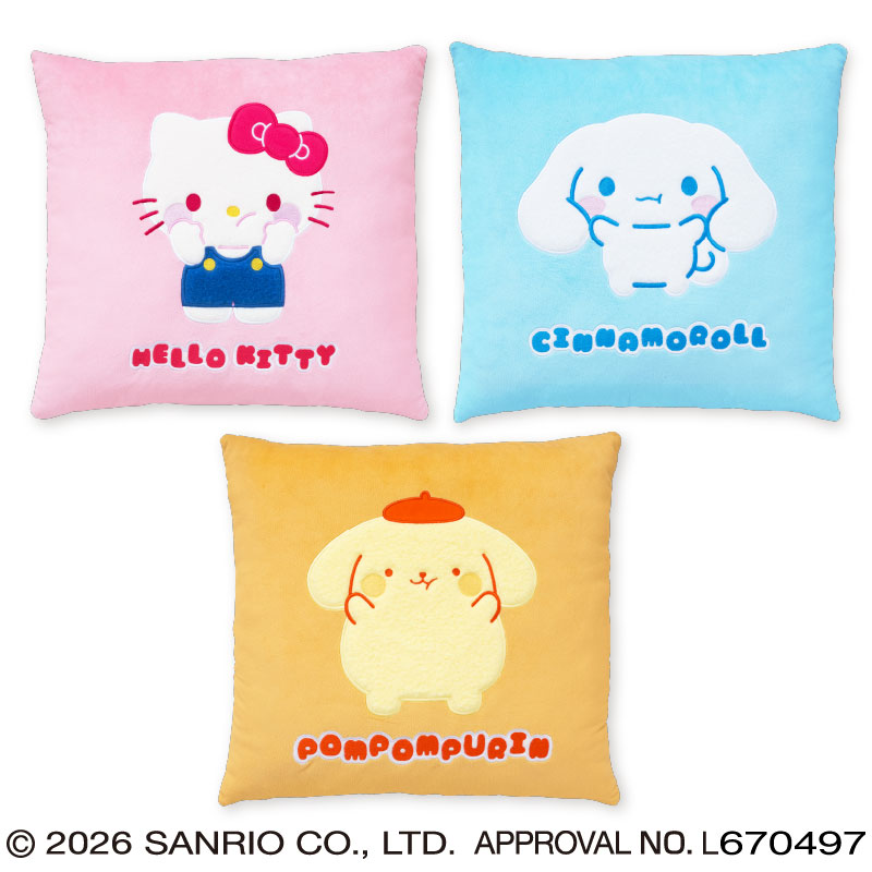 プラザアピア静岡プライズ｜サンリオキャラクターズ ぷにきゅきゅもこっとクッション