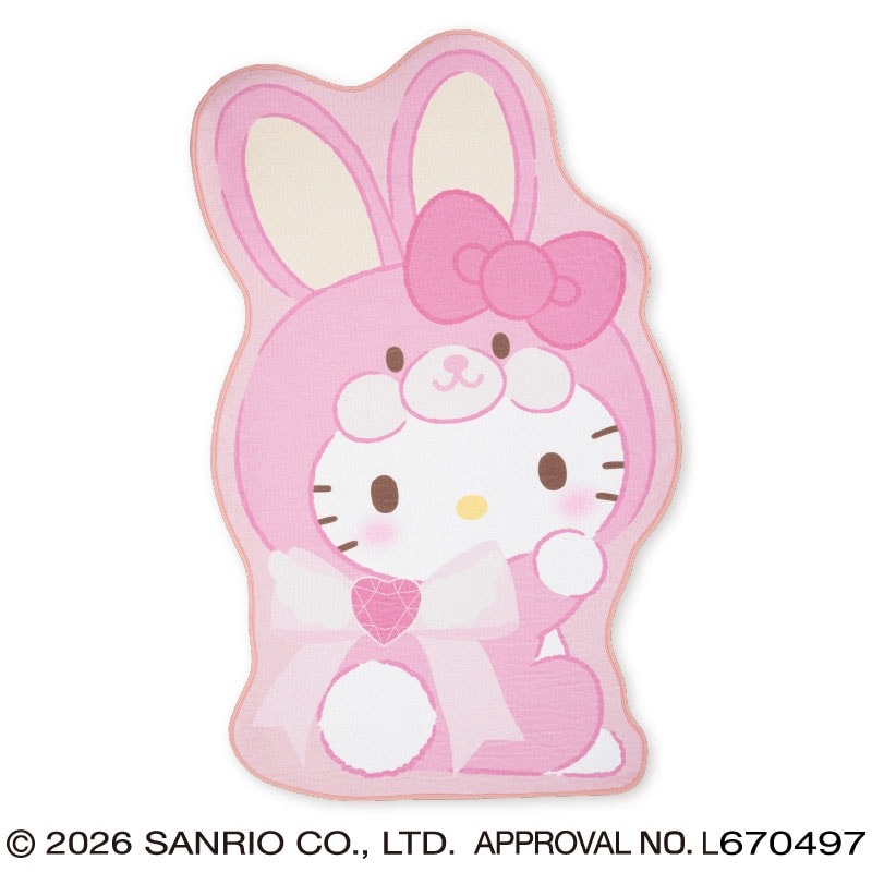 プラザアピア静岡プライズ｜ハローキティ フェアリーラビット特大ダイカットマット