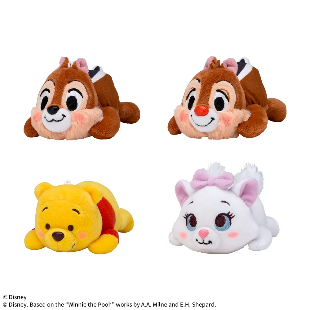 プラザアピア静岡プライズ｜ディズニーキャラクター寝そべり赤いほっぺマスコット