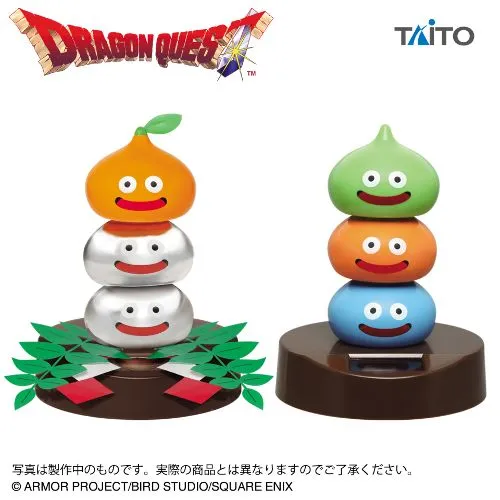 プラザアピア静岡プライズ｜ドラゴンクエスト　AM　ぐらぐらソーラーフィギュア　メタルかがみもち＆スライムタワー