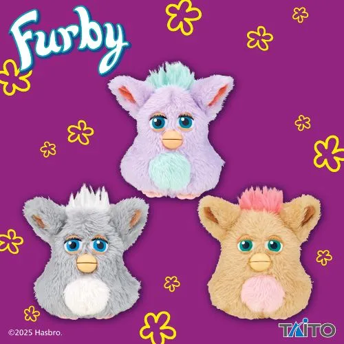 ファービー　レトロファービー　ぬいぐるみマスコット　クラウディピーチ＆グレープシクル＆モカベリー